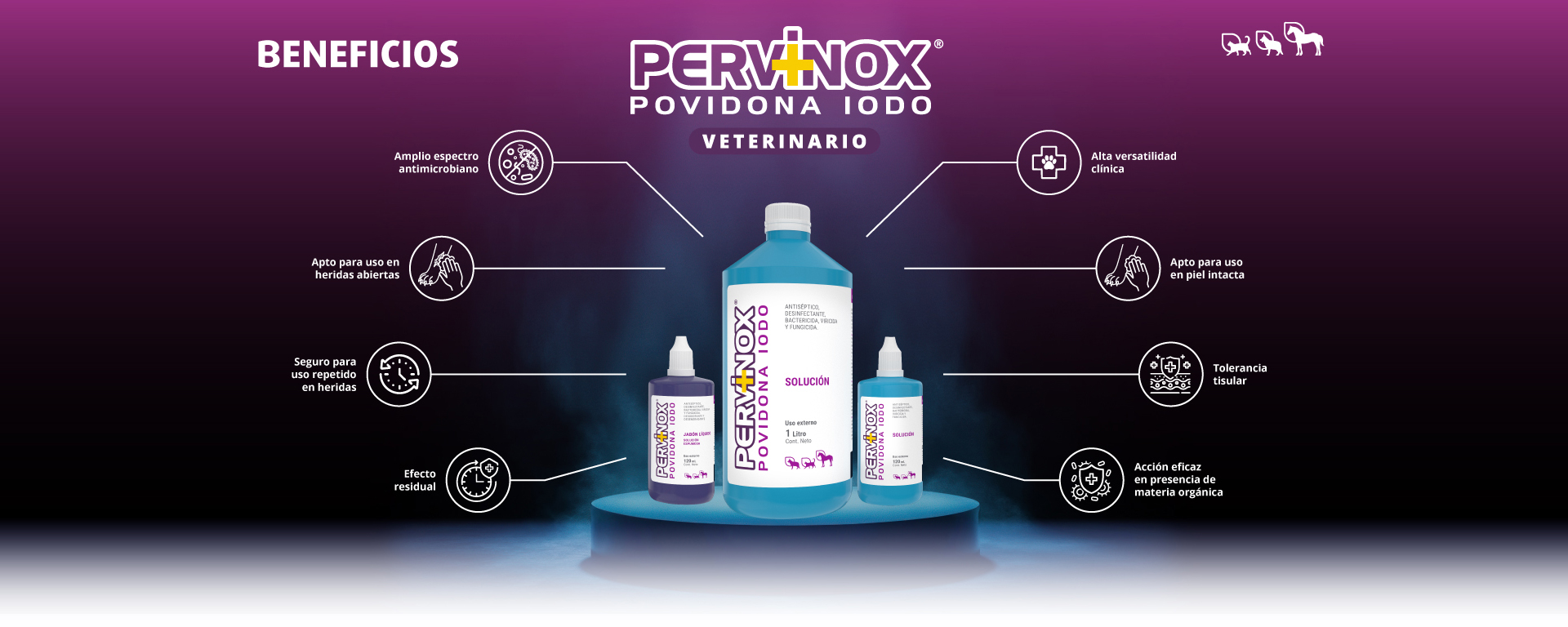 bolso veterinario domiciliario de Biogénesis Bagó Beneficios de Pervinox Veterinario